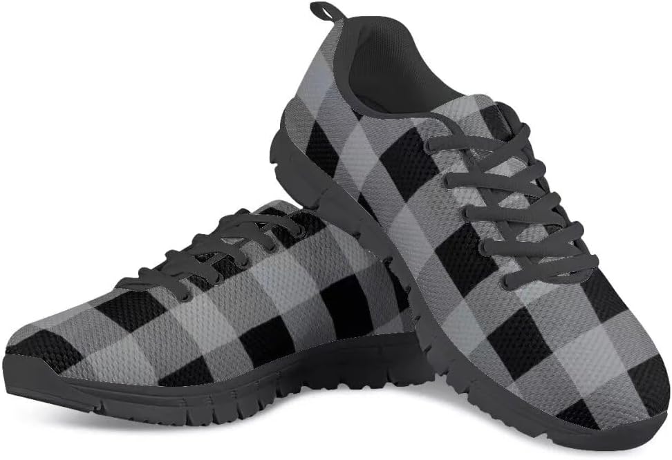 

Кроссовки PinUp Angel Buffalo Plaid легкие дышащие спортивные для зала и повседневной носки, серый