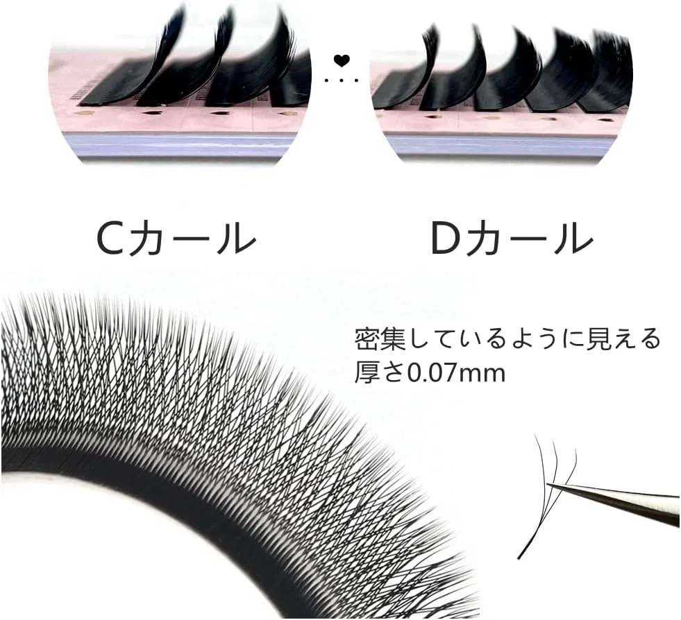 Ресницы W Shape Clover ME.LASH 5 коробок 0.07мм — фото 2