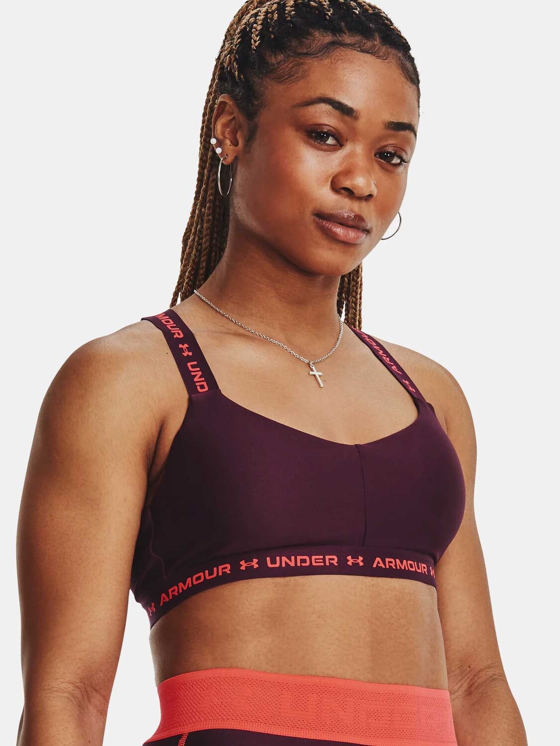 

Спортивный бюстгальтер Under Armour Crossback Low, красный