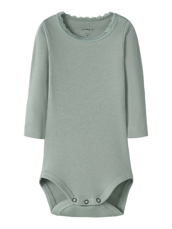 

Name it Боди с длинными рукавами, серо-голубого цвета