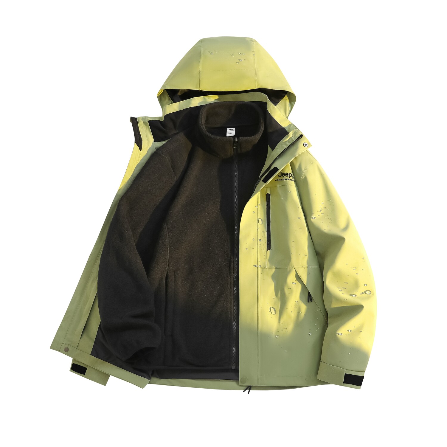 

Ветровка термо Waterproof, Windproof, Abrasion Resistant, Unisex Jeep, matcha зеленый (fleece liner+coat)