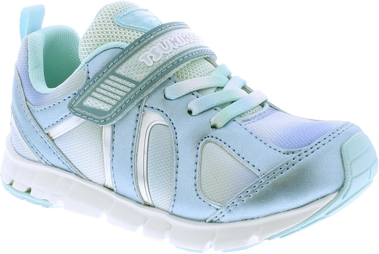 Детские кроссовки TSUKIHOSHI Rainbow Kids - с застежкой на ремешок, пригодные для стирки в машине, с широкой носочной частью и противоскользящими, немаркими подошвами, для детей 4-12 лет, синий — фото 2