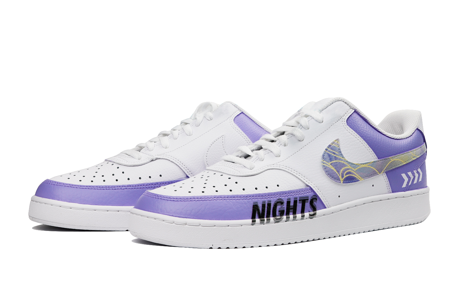 

Мужские кроссовки для скейтбординга Nike Court Vision 1, White/Purple