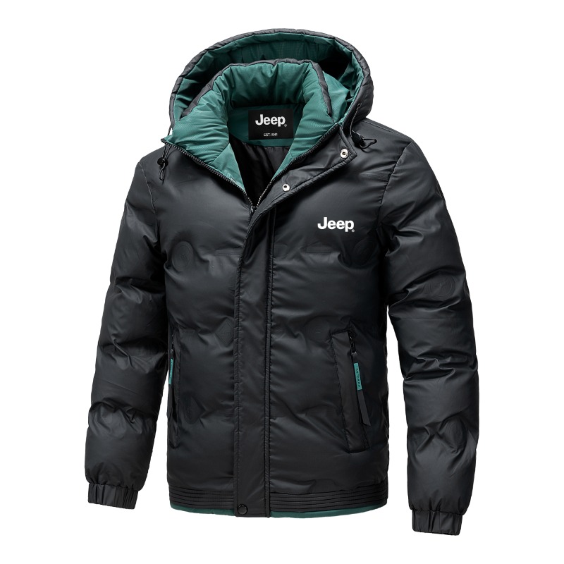 

Пуховик Unisex Stand Collar Thickened Jeep, черный