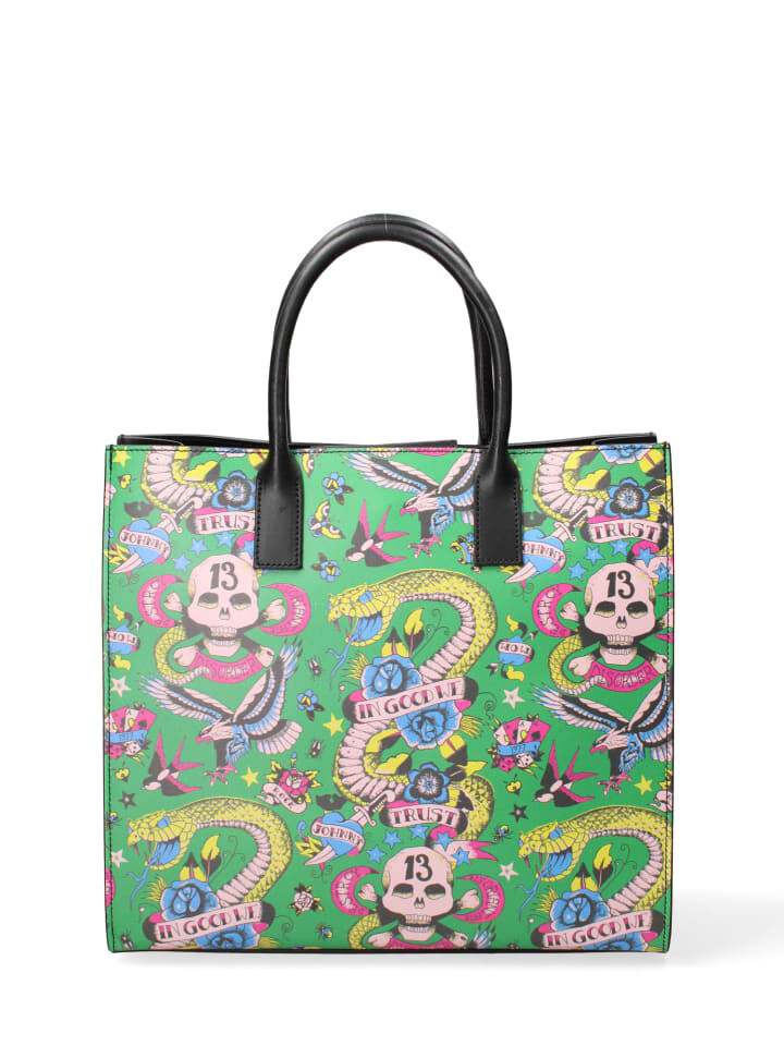 

Сумка John Richmond Handtasche, цвет BLACK AND MULTICOLORED, Черный, Сумка John Richmond Handtasche, цвет BLACK AND MULTICOLORED
