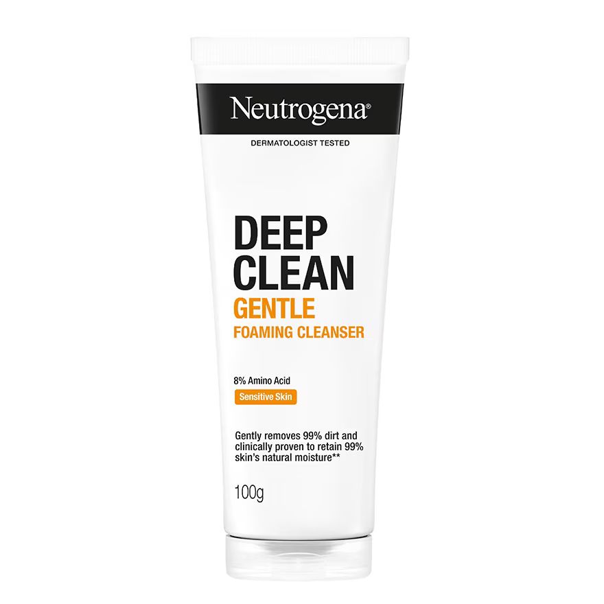 

Neutrogena Нежная очищающая пенка Deep Clean 100 г, White