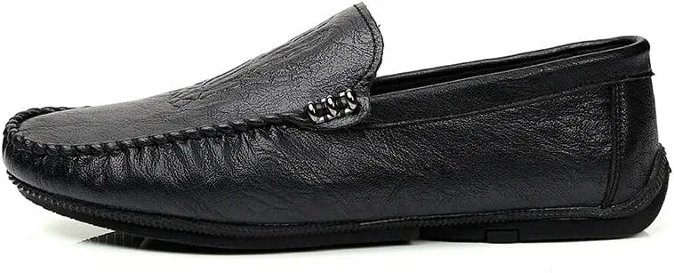 Лоферы мужские из экокожи, Moccasins Shoes, Black SayfuR — фото 4