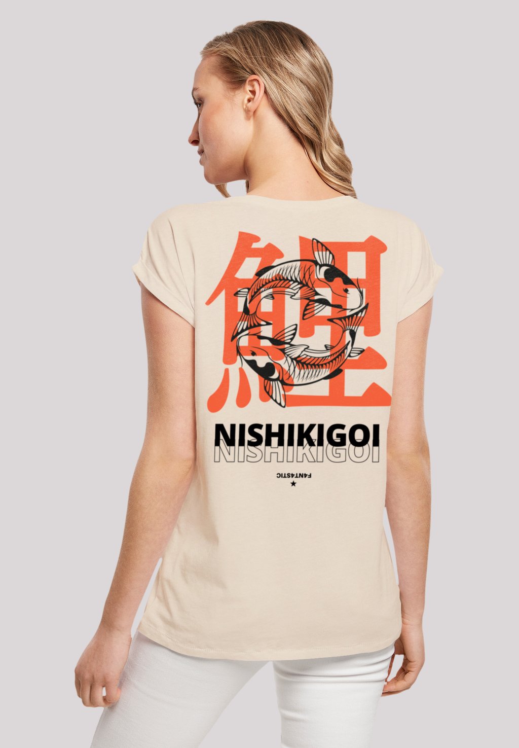 

Футболка с принтом NISHIKIGOI KOI JAPAN GRAFIK F4NT4STIC, песочный