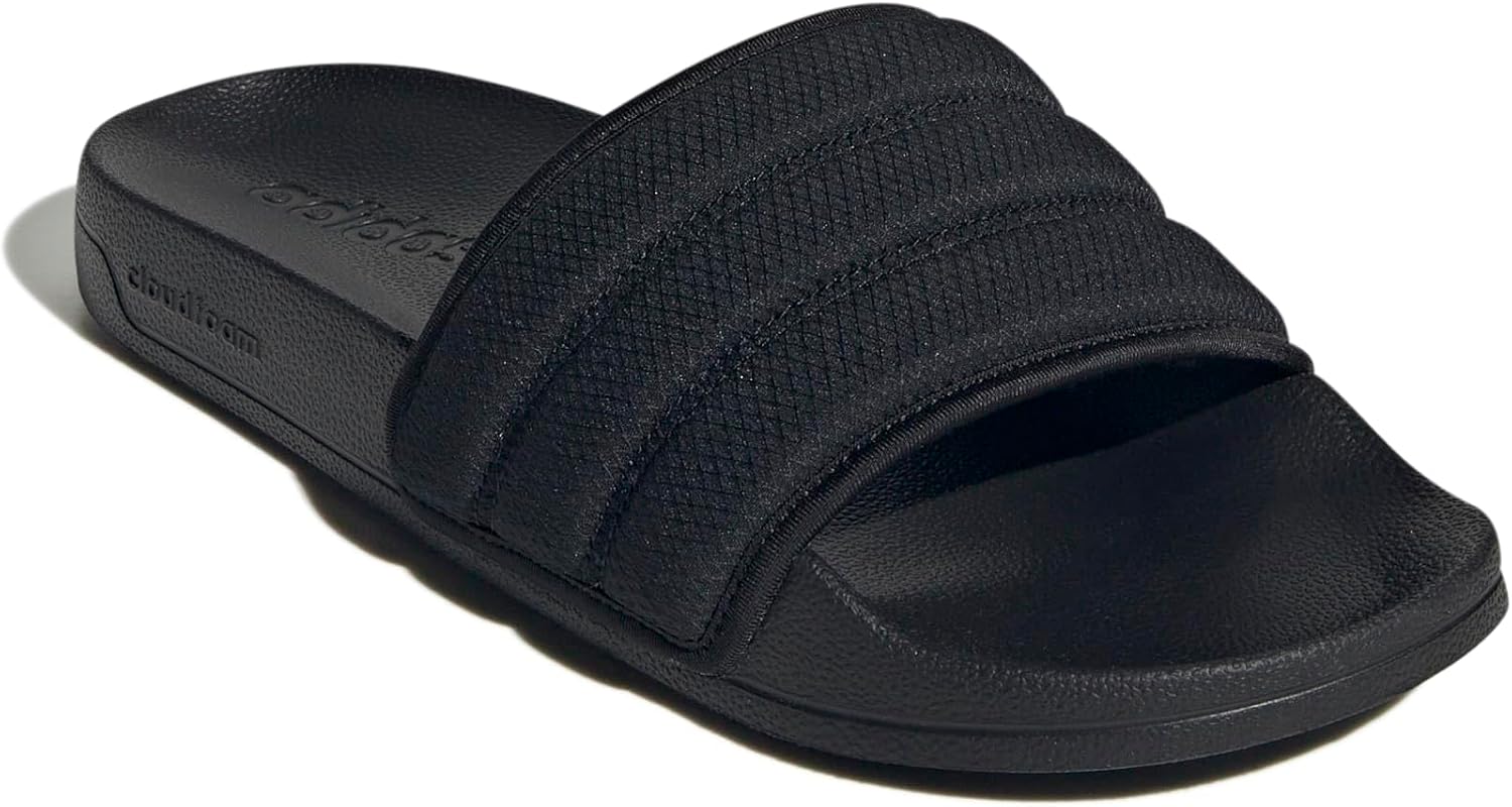 Сандалии adidas Adilette Suede для взрослых унисекс, черный — фото 4