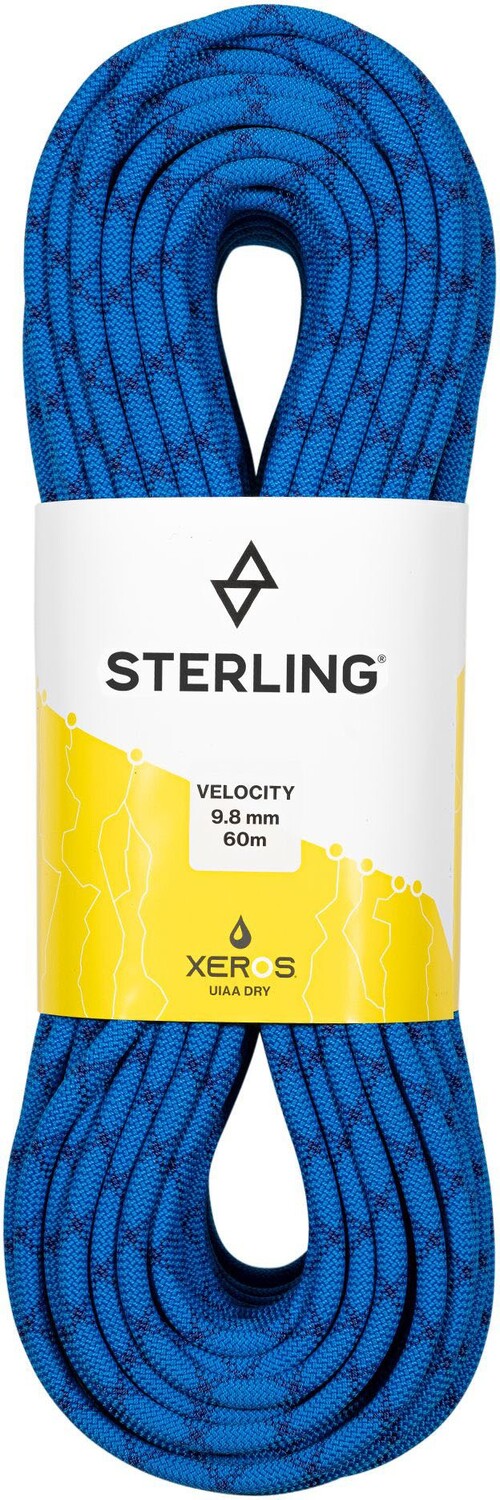 

Сухая веревка Velocity XEROS 9,8 мм Sterling, синий