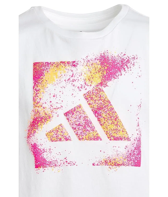 Футболка с коротким рукавом Cap Sleeve Tee Adidas Kids, White Multi — фото 3
