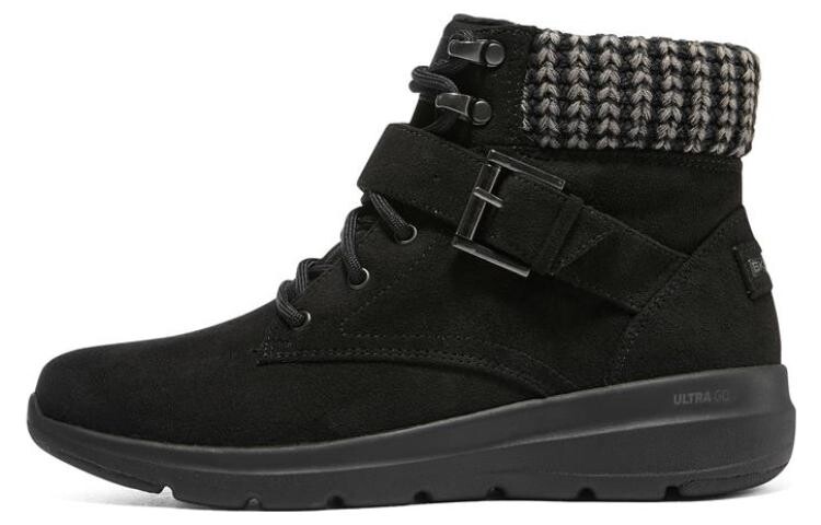 Ботильоны женские средней высоты, черные/серые Skechers