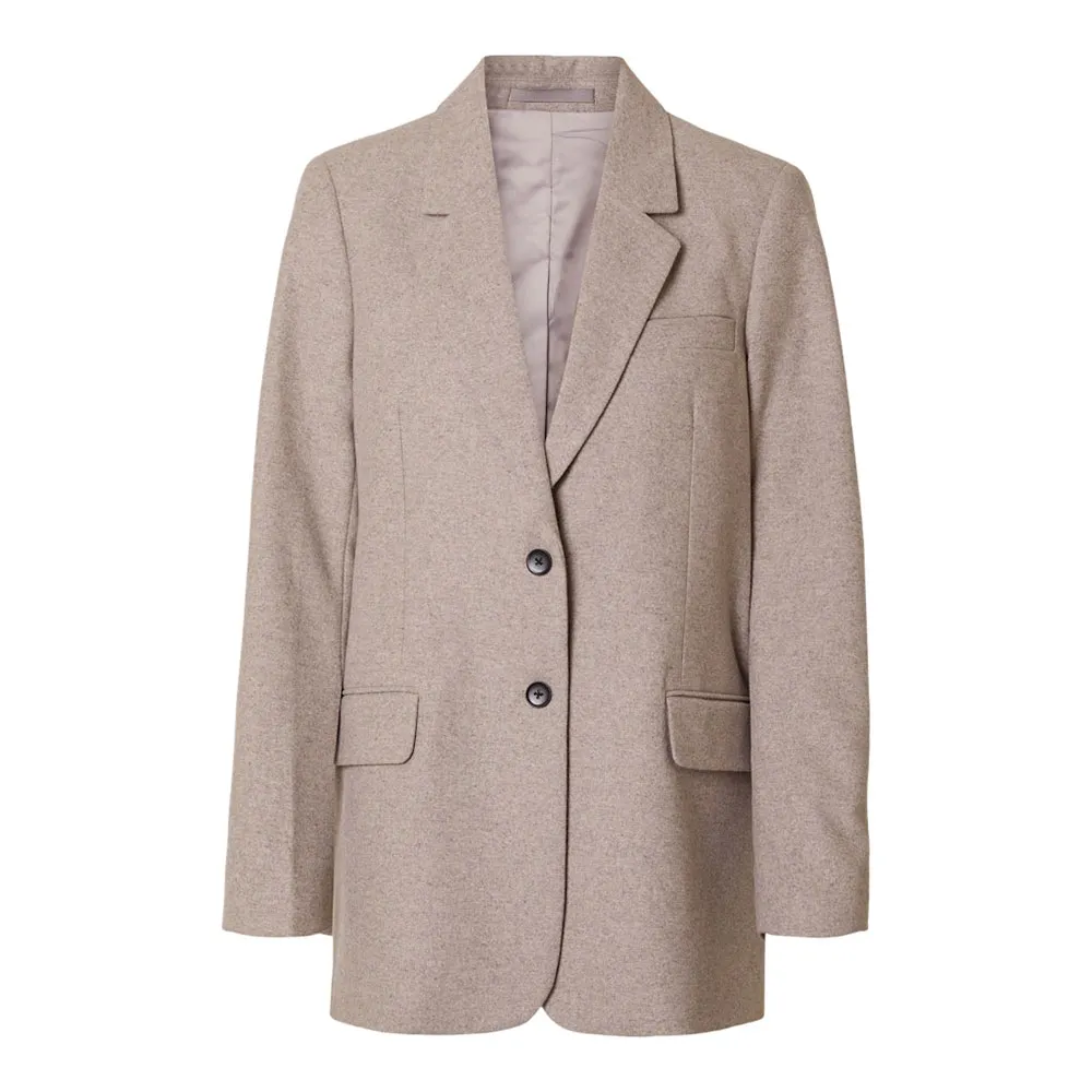 

Блейзер Selected Marlie Relaxed Sb, бежевый
