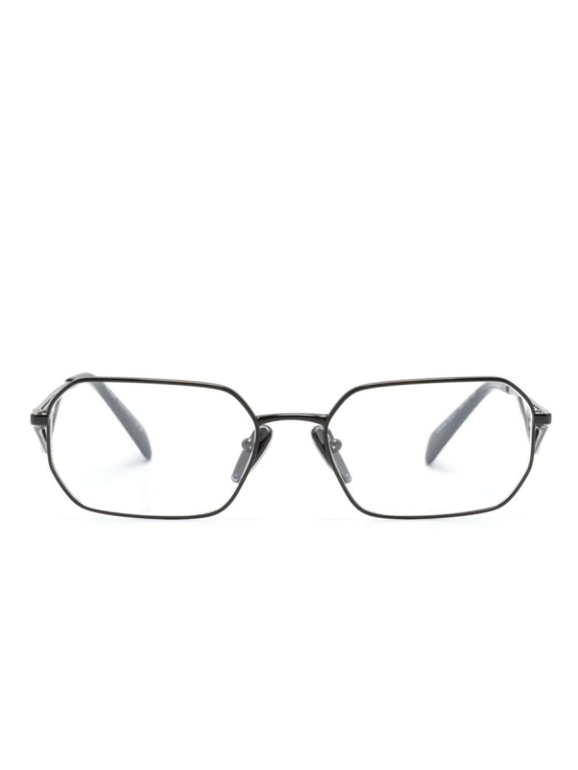 

Prada Eyewear очки в геометричной оправе с логотипом, черный