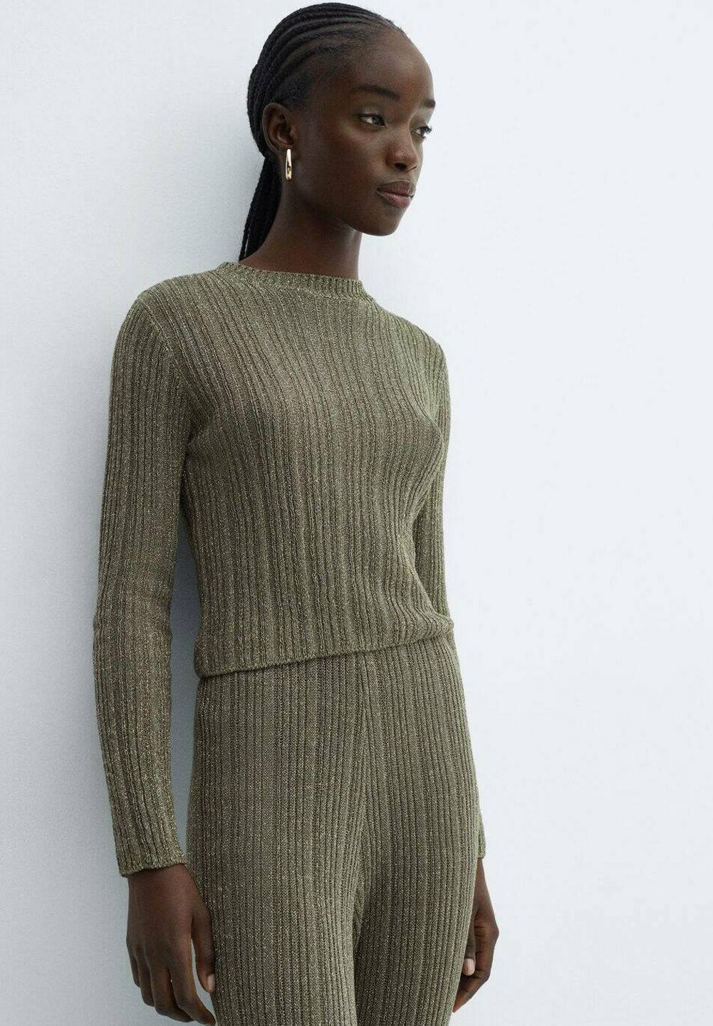 

Вязаный свитер PULLOVER Mango, цвет khaki