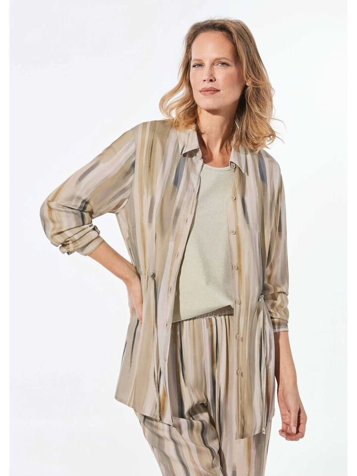 

Блуза GOLDNER, цвет beige/gemustert