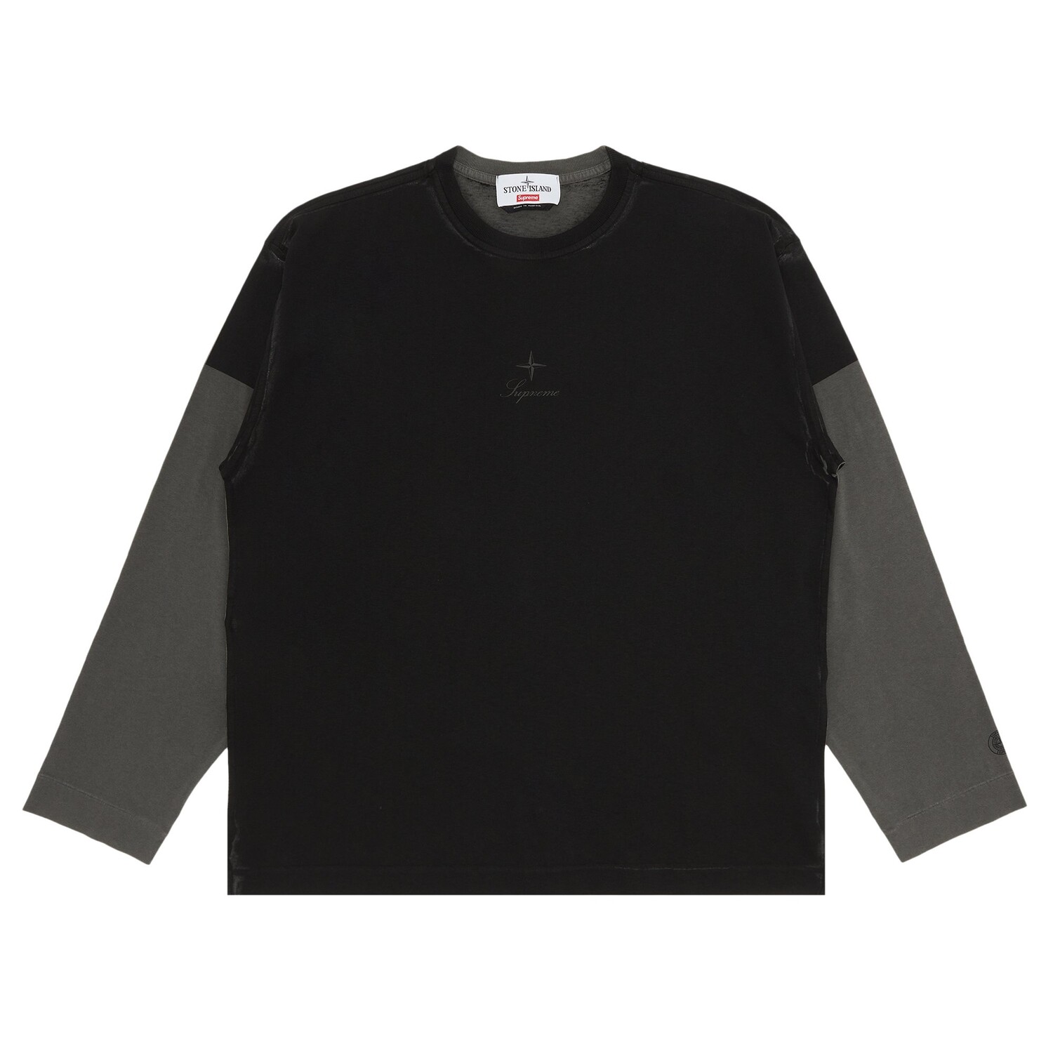 

Топ с длинными рукавами Supreme x Stone Island, цвет Черный