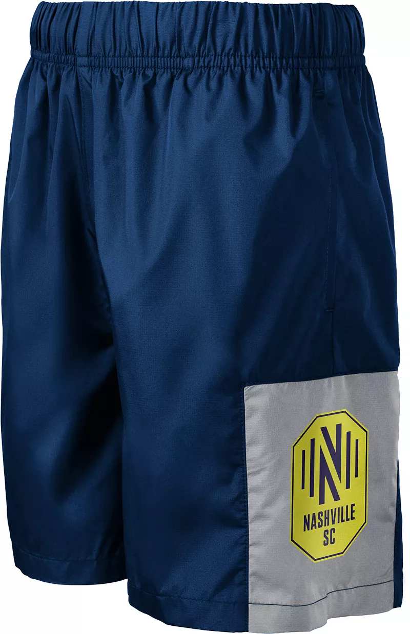 

Темно-синие шорты с цветными блоками MLS Youth Nashville SC Outerstuff