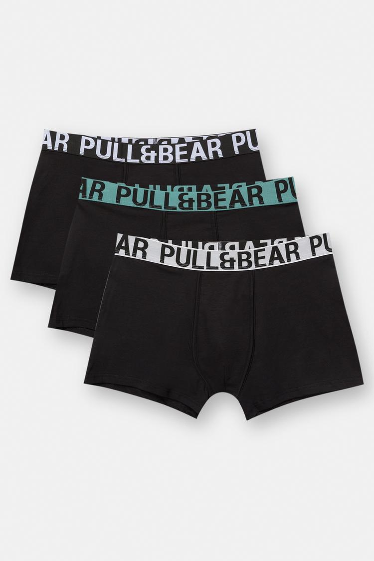 

Упаковка из 3 пар трусов-боксеров Pull And Bear, мультиколор