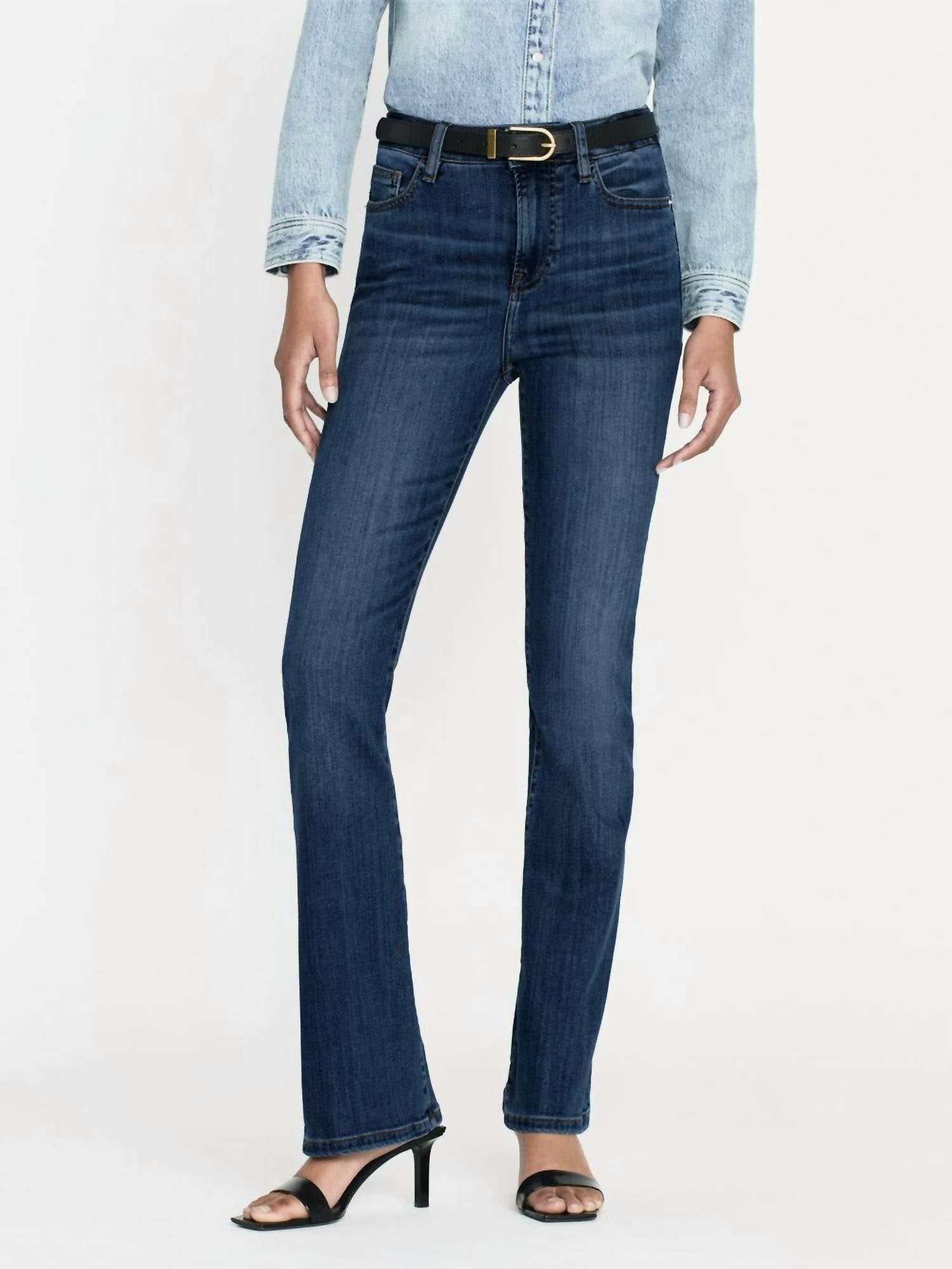 

Мини-джинсы с расклешенными штанинами Poe Jeans FRAME, Poe Jeans
