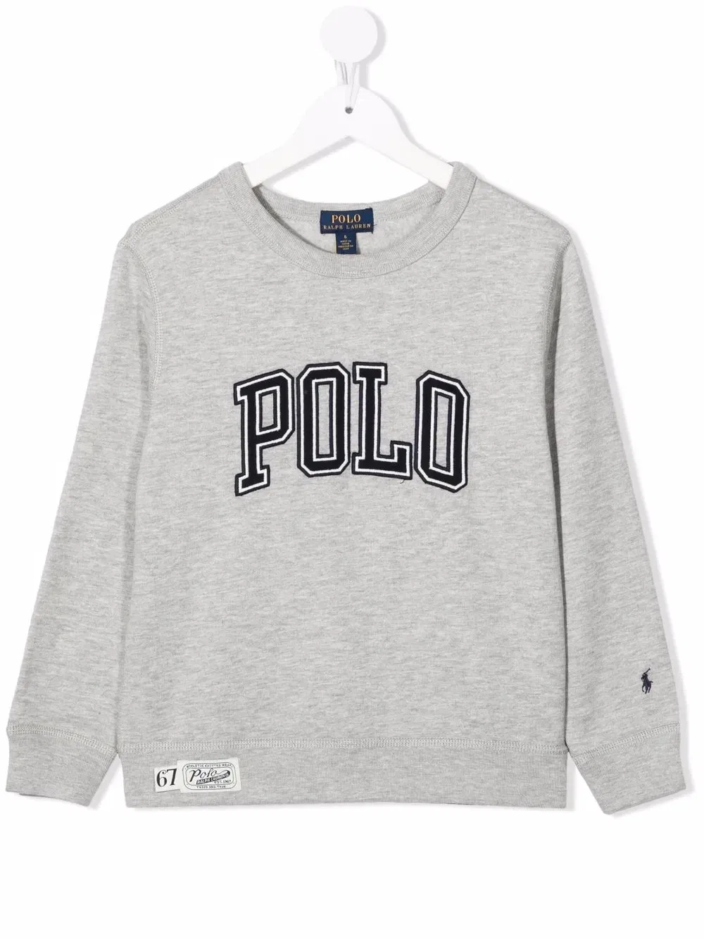 Толстовка с логотипом Polo Ralph Lauren Kids, серый