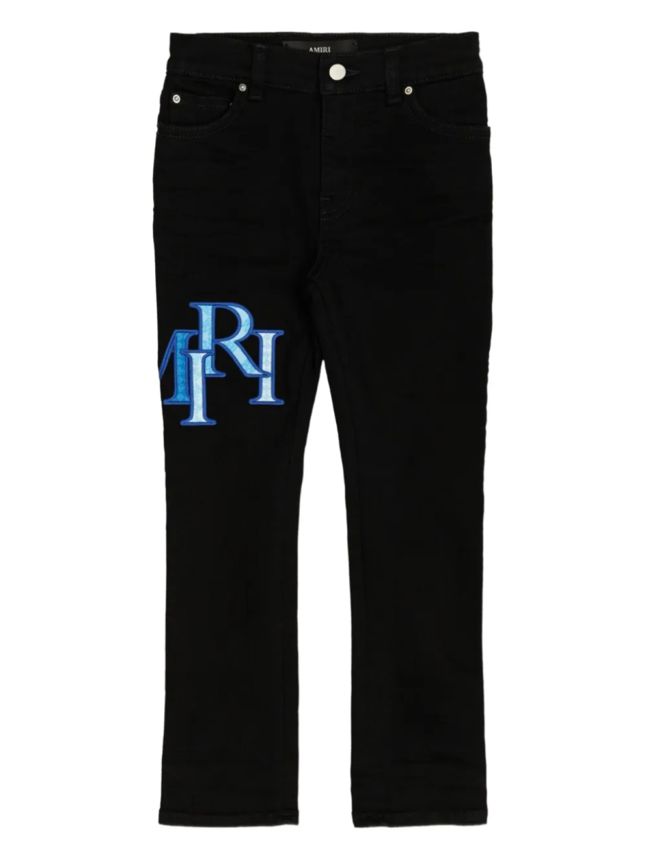 

Джинсы с вышитым логотипом AMIRI KIDS, черный
