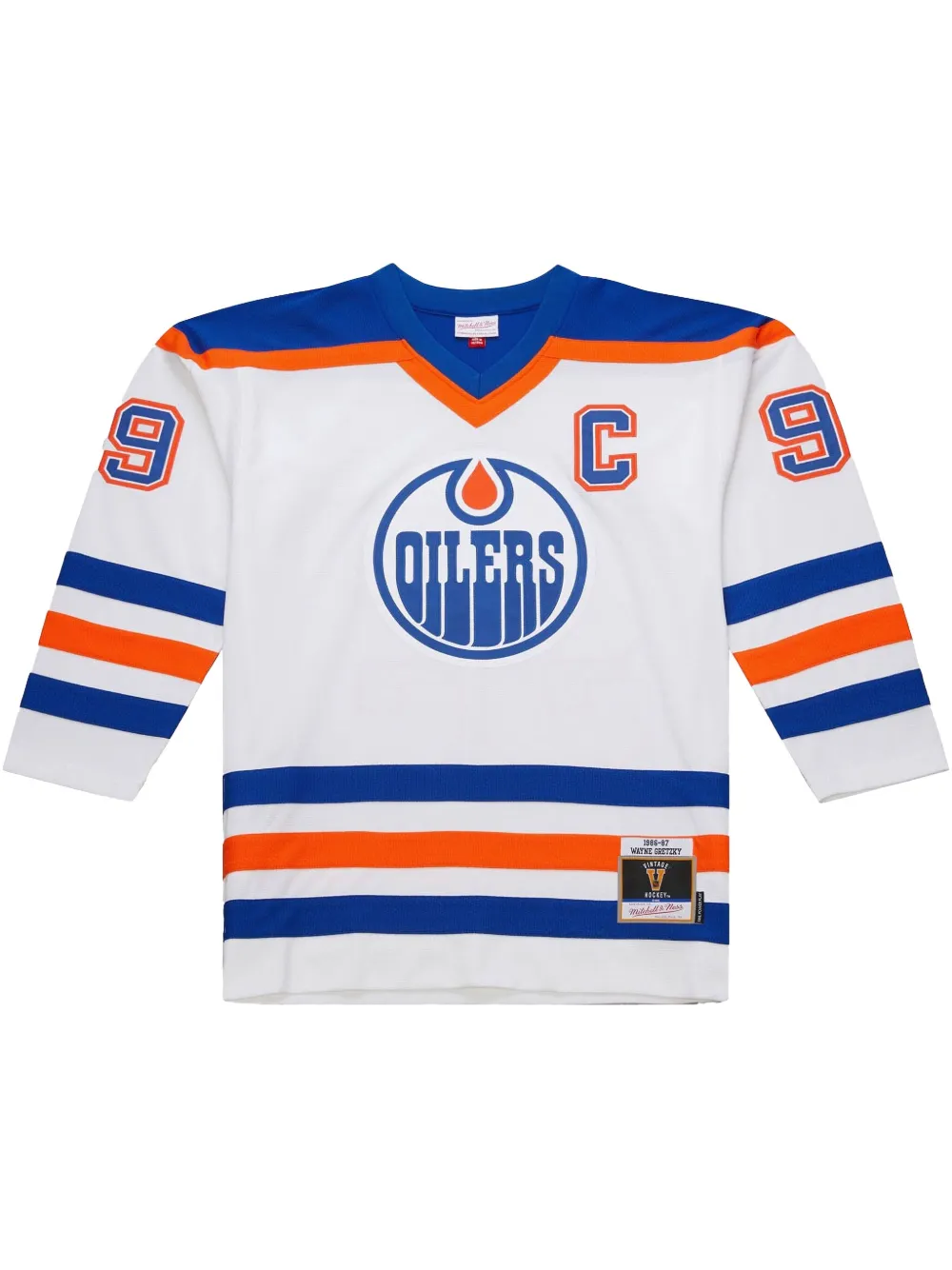 

Топ 1986/87 Wayne Gretzky Edmonton Oilers Power Play White Mitchell & Ness, белый