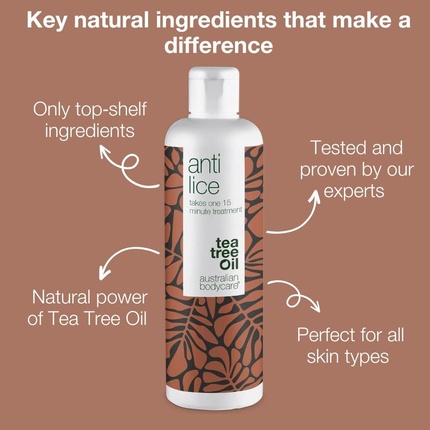 Крем для лица Australian Bodycare — Средство от вшей - Эффективно после однократной -минутной обработки - Без парабенов и, 250 мл — фото 3