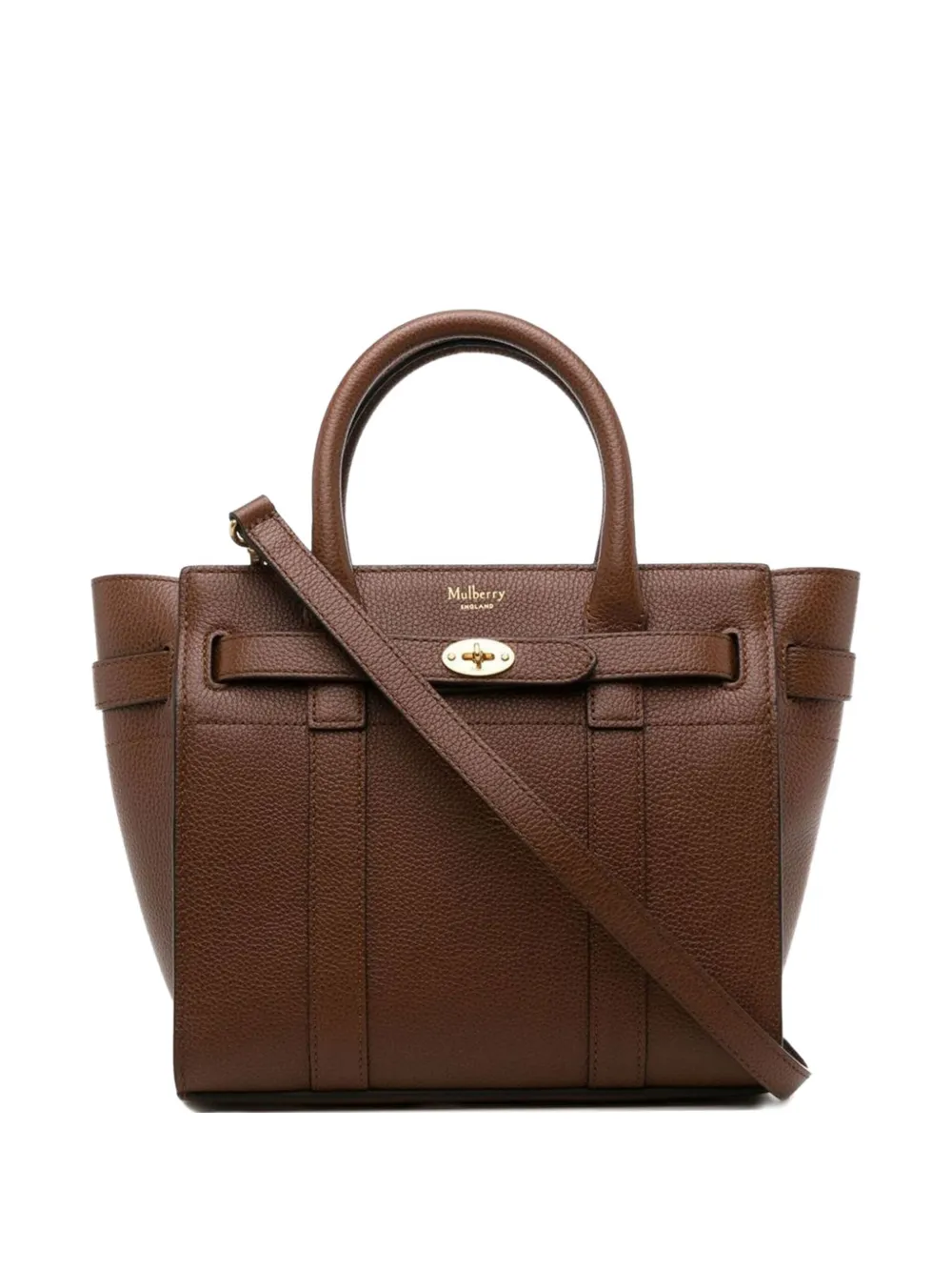 

Мини-сумка Bayswater на молнии Mulberry, коричневый