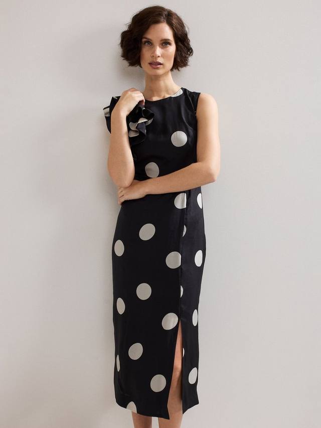 

Платье миди Joslyne Spot Phase Eight, Black/Ivory