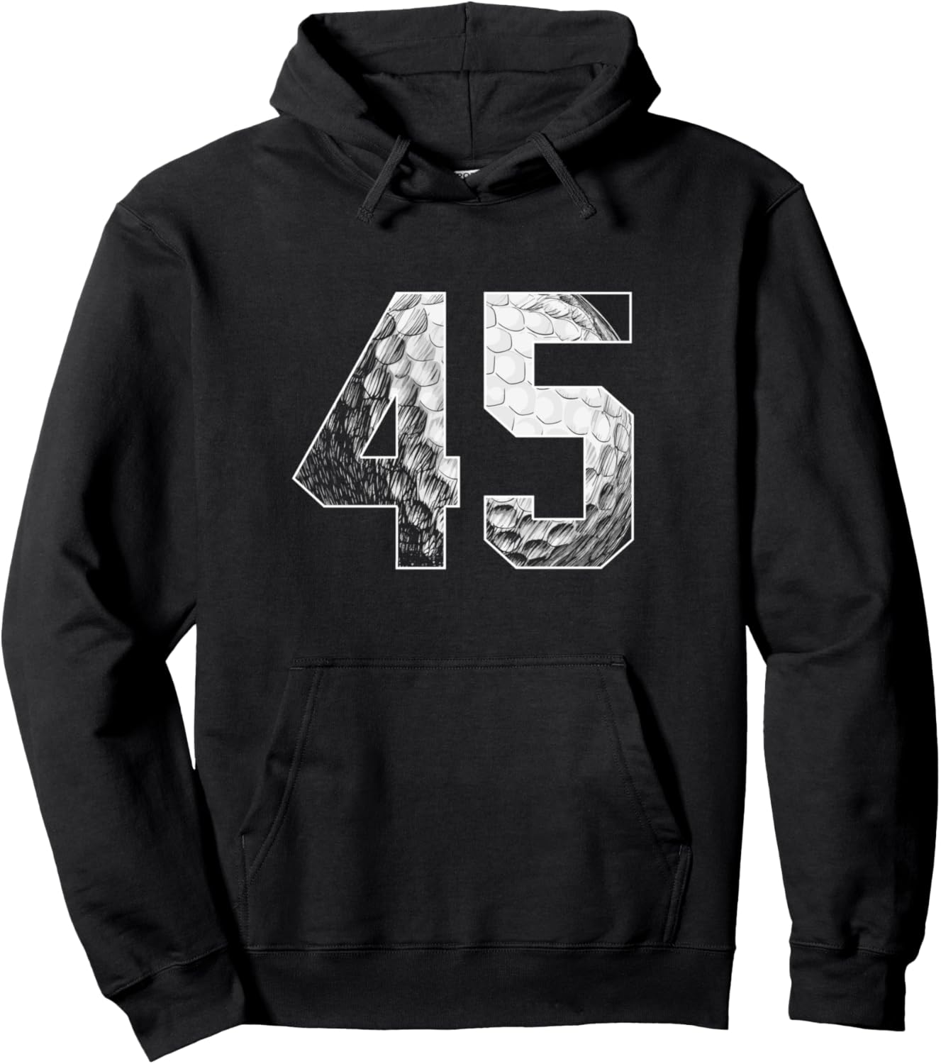 

Худи с надписью «45-летний мальчик, играющий в гольф» 45 Year Old Birthday Apparel Golf Boy B-Day, черный