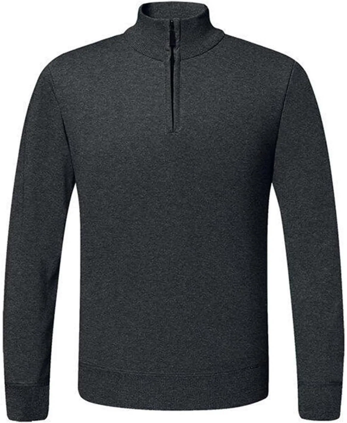 

Толстовка с флисовой подкладкой мужская, воротник-стойка, молния на четверть