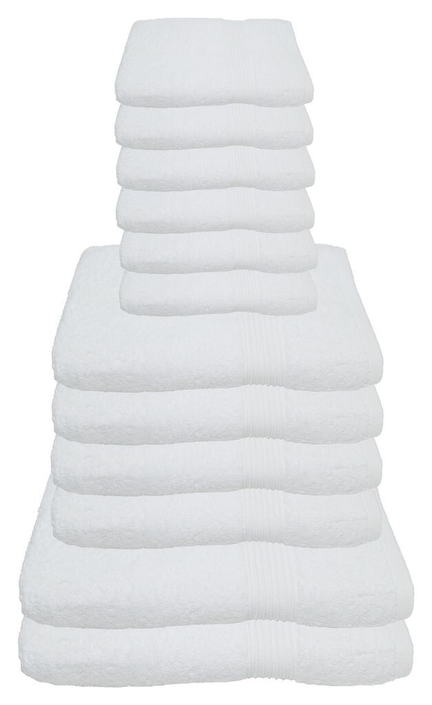 

Набор полотенец Julie Julsen белый, в комплекте: 2 банных полотенца, 4 полотенца для рук, 6 гостевых полотенец., зеленый