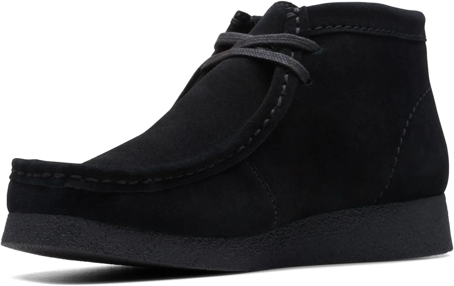 Мужские ботинки Clarks Wallabee Evo, ботинки Oxford, черный/черный — фото 2