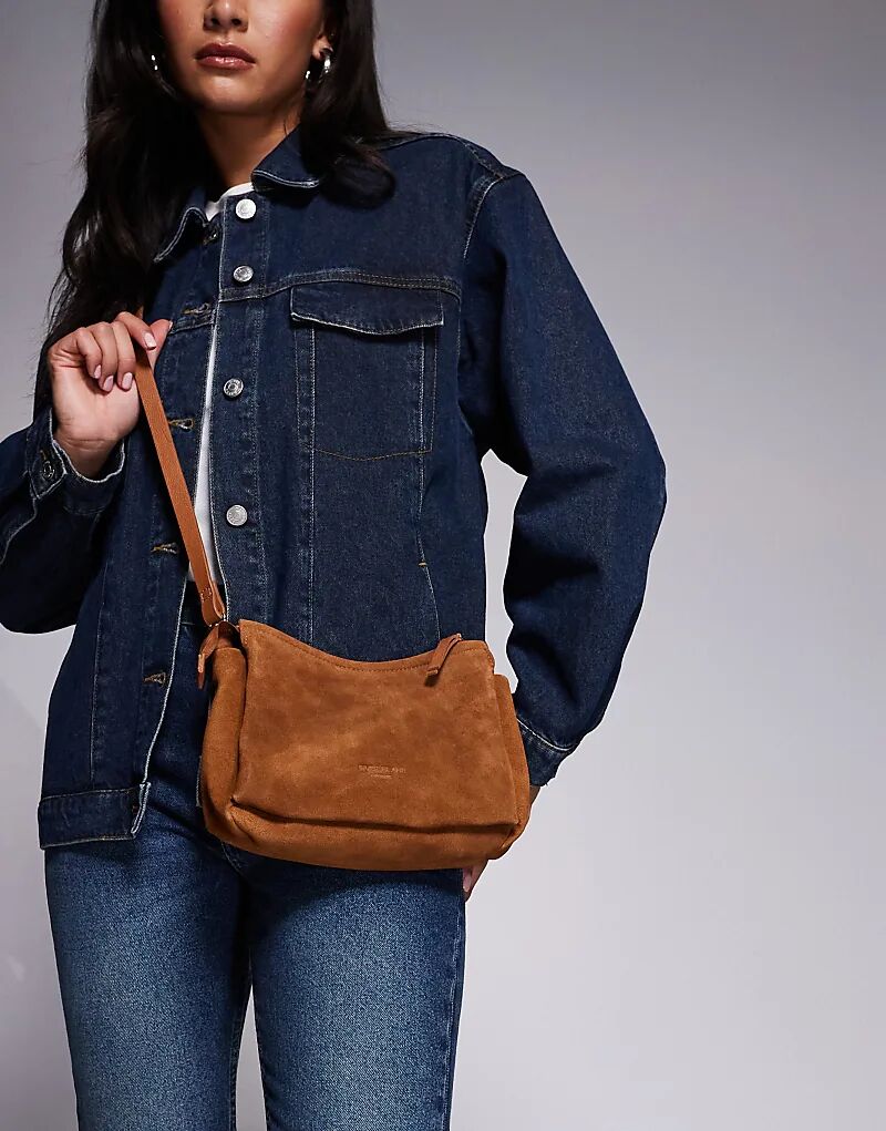 

Сумка через плечо River Island из мягкой кожи и замши