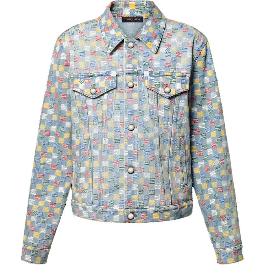 

LOUIS VUITTON Джинсовая куртка в клетку, Multicolor