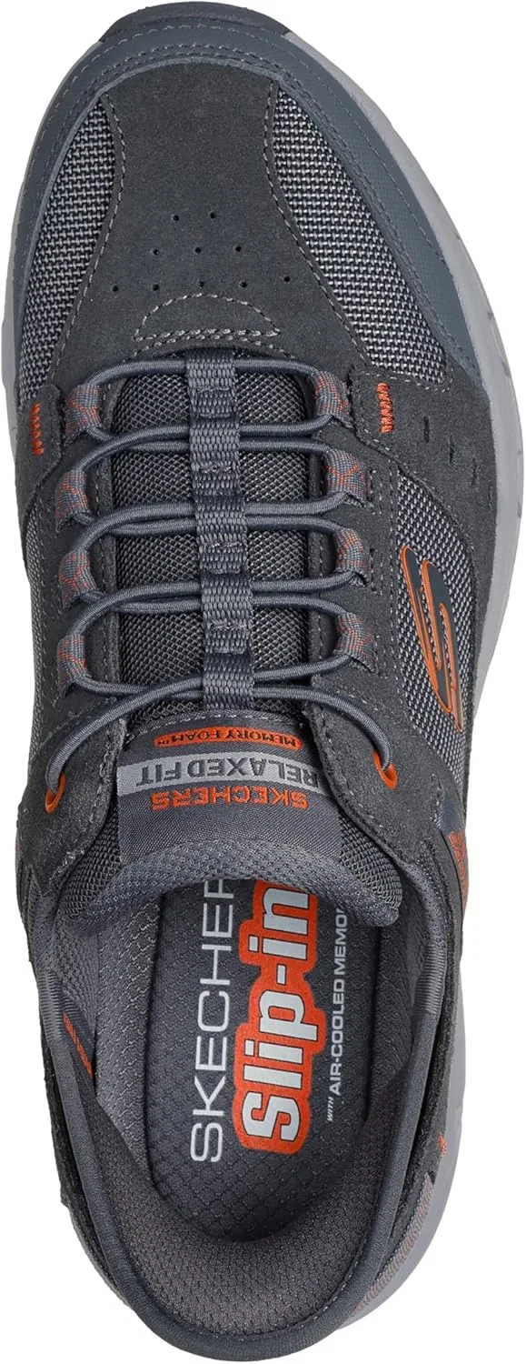 Мужские кроссовки Skechers Oak Canyon Consistent Winne Hands Free Slip-in, Grey-Orange — фото 3