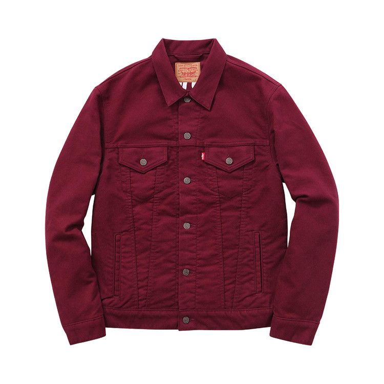 

Куртка Supreme x Levi's Moleskin Trucker Jacket 'Burgundy'