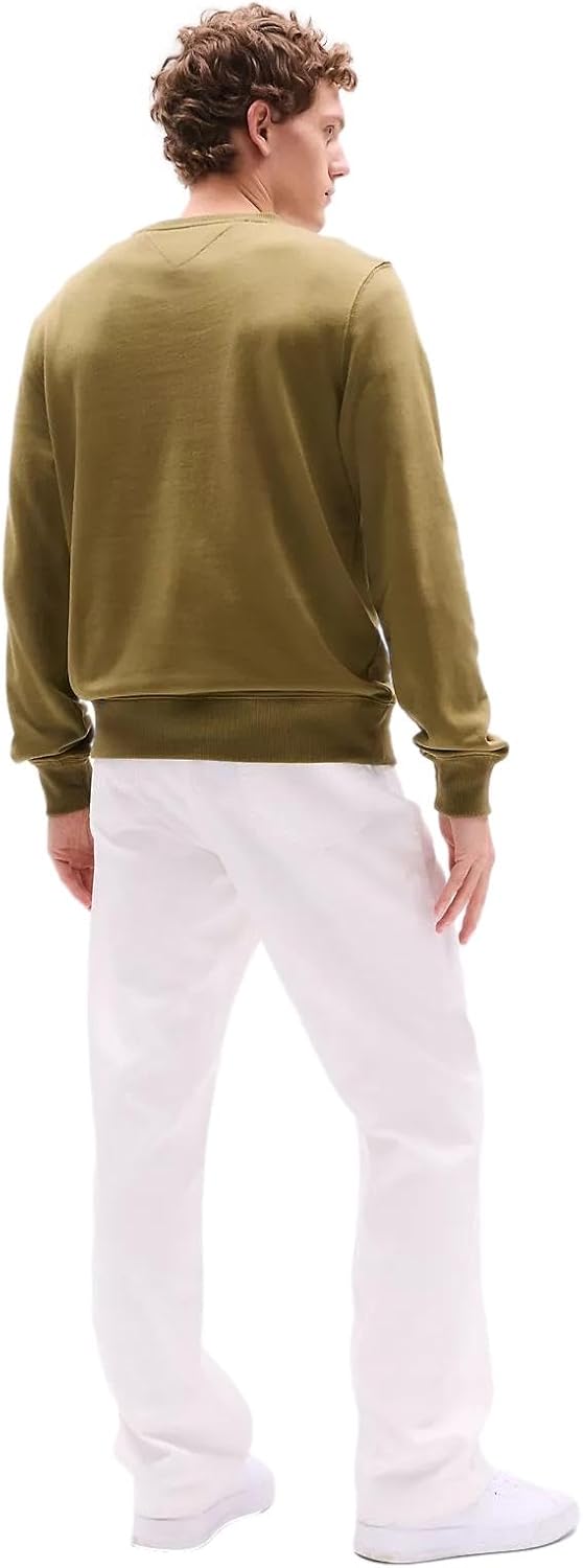 Коллекция мужских толстовок TOMMY HILFIGER Crew 2025, Uniform Olive — фото 4