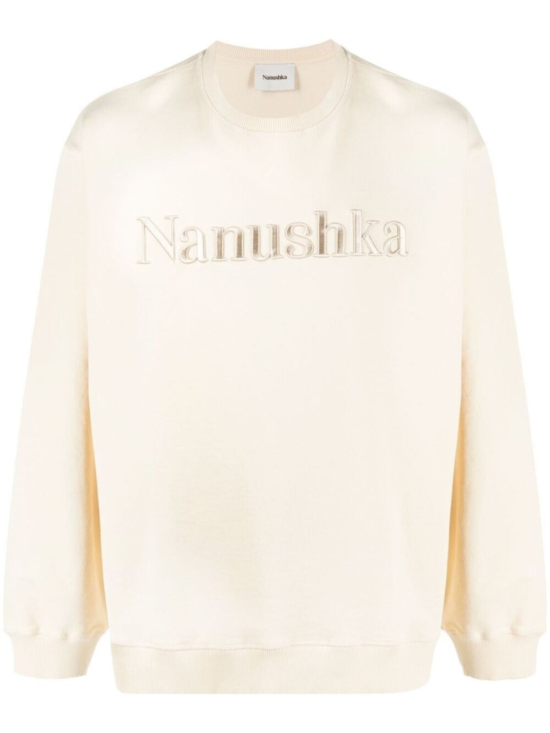 

Nanushka толстовка с вышитым логотипом, нейтральный цвет