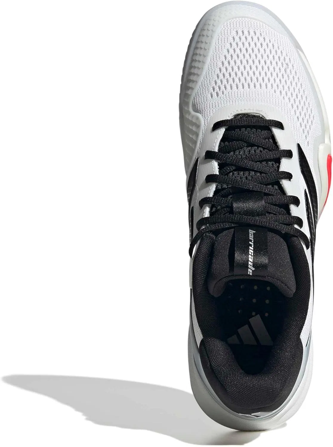 Кроссовки теннисные adidas Barricade 14, White/Black/Lucid Red — фото 3