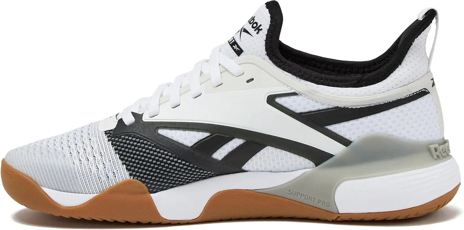 Кроссовки Reebok Unix Nano Court Trainers, белый/черный/серый — фото 3