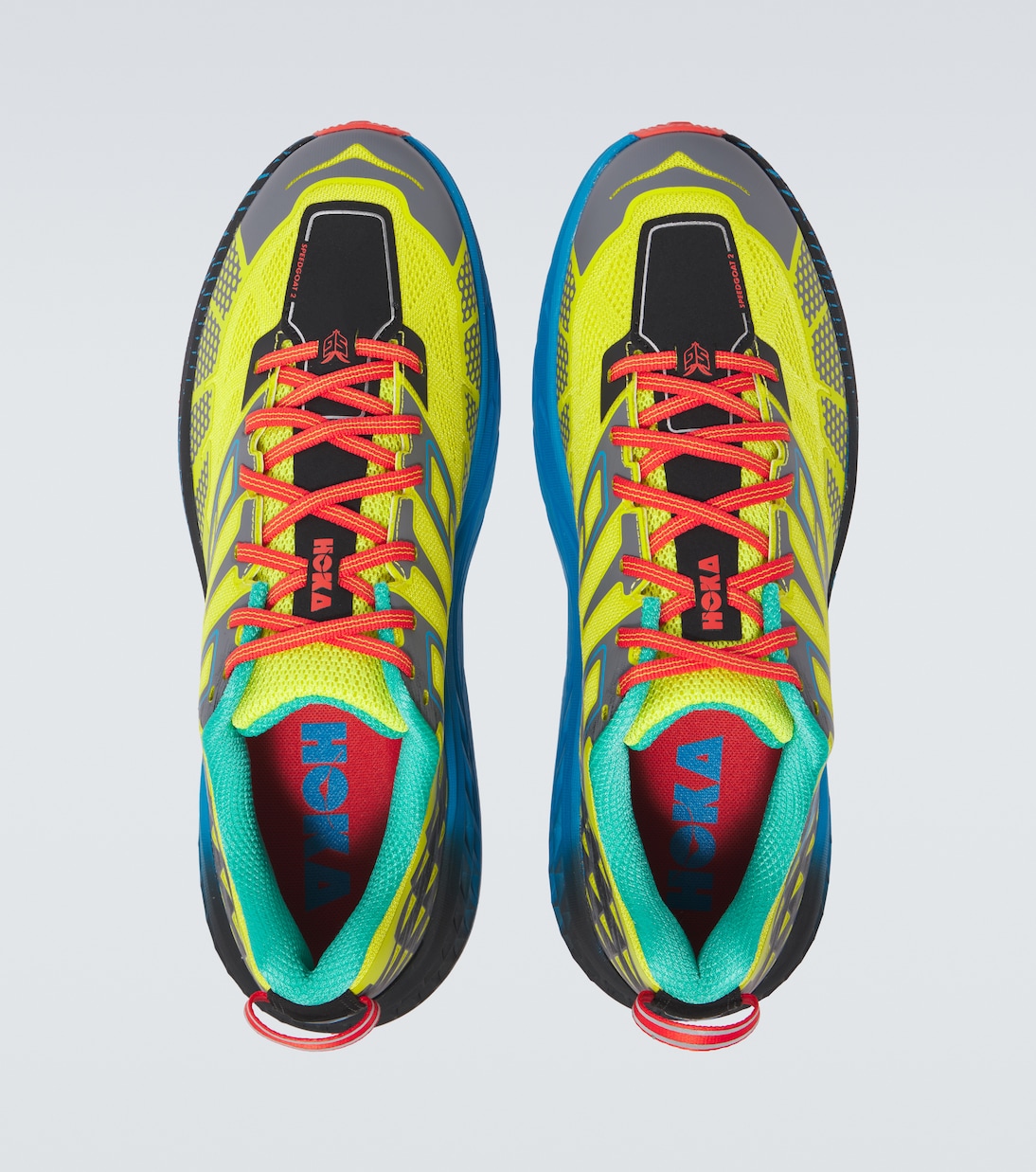 Кроссовки для бега Speedgoat 2 Hoka One One, Hoka Citrus / Hoka Blue — фото 4