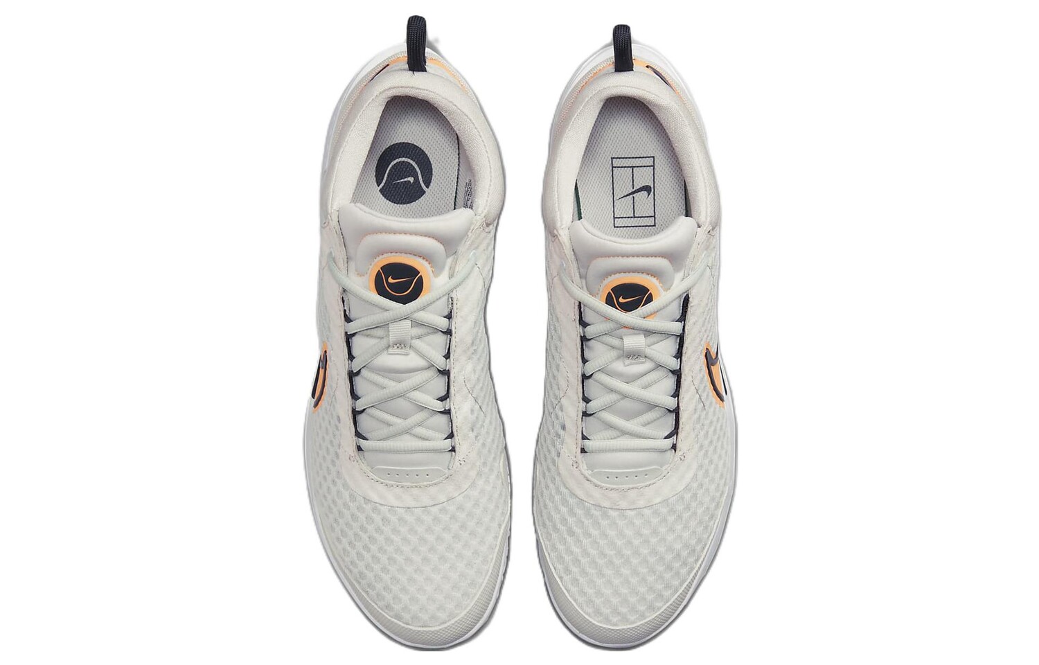 Кроссовки для тенниса Court Zoom Pro мужские низкие серые Nike — фото 4