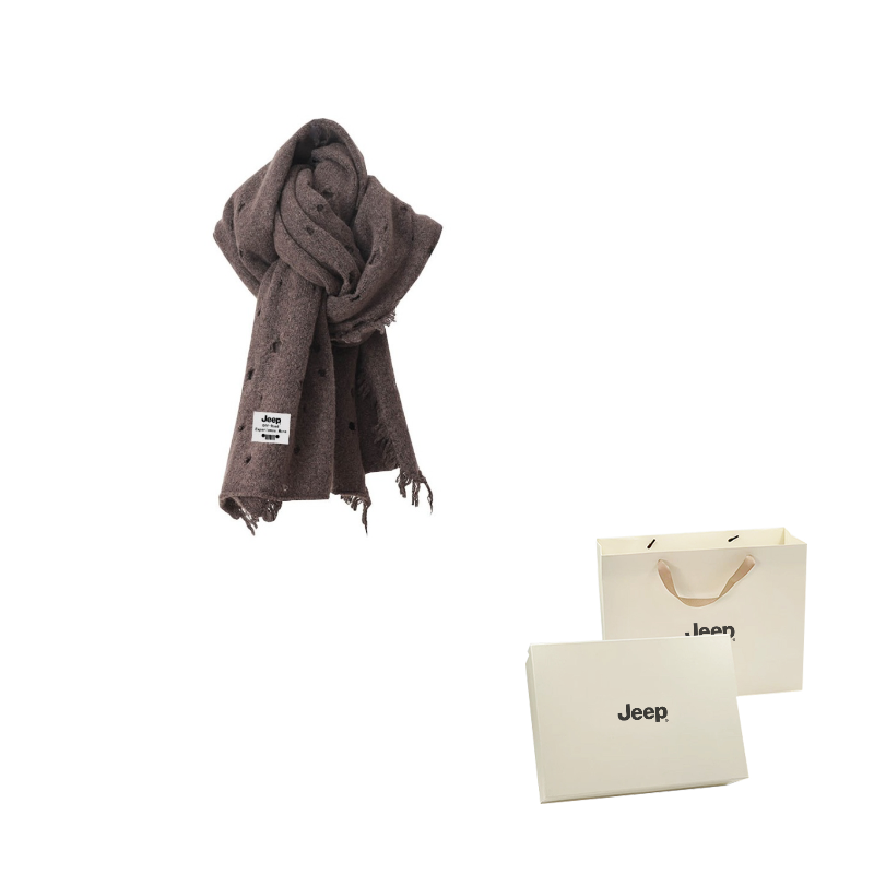 

Шарф из полиэстера Unisex Jeep, coffee