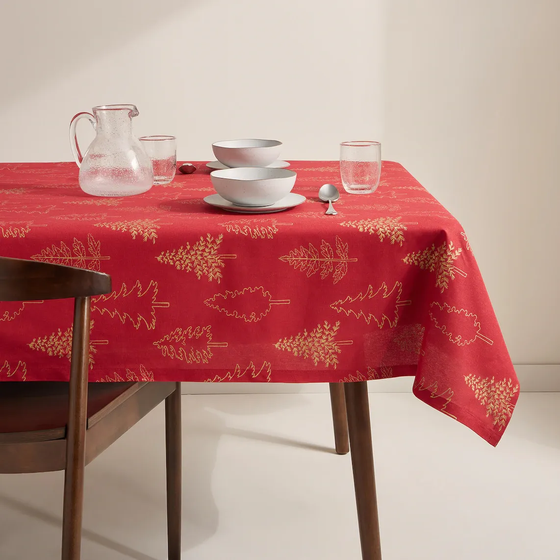 

Скатерть из хлопка норвегия Christmas Basics El Corte Inglés, золотой