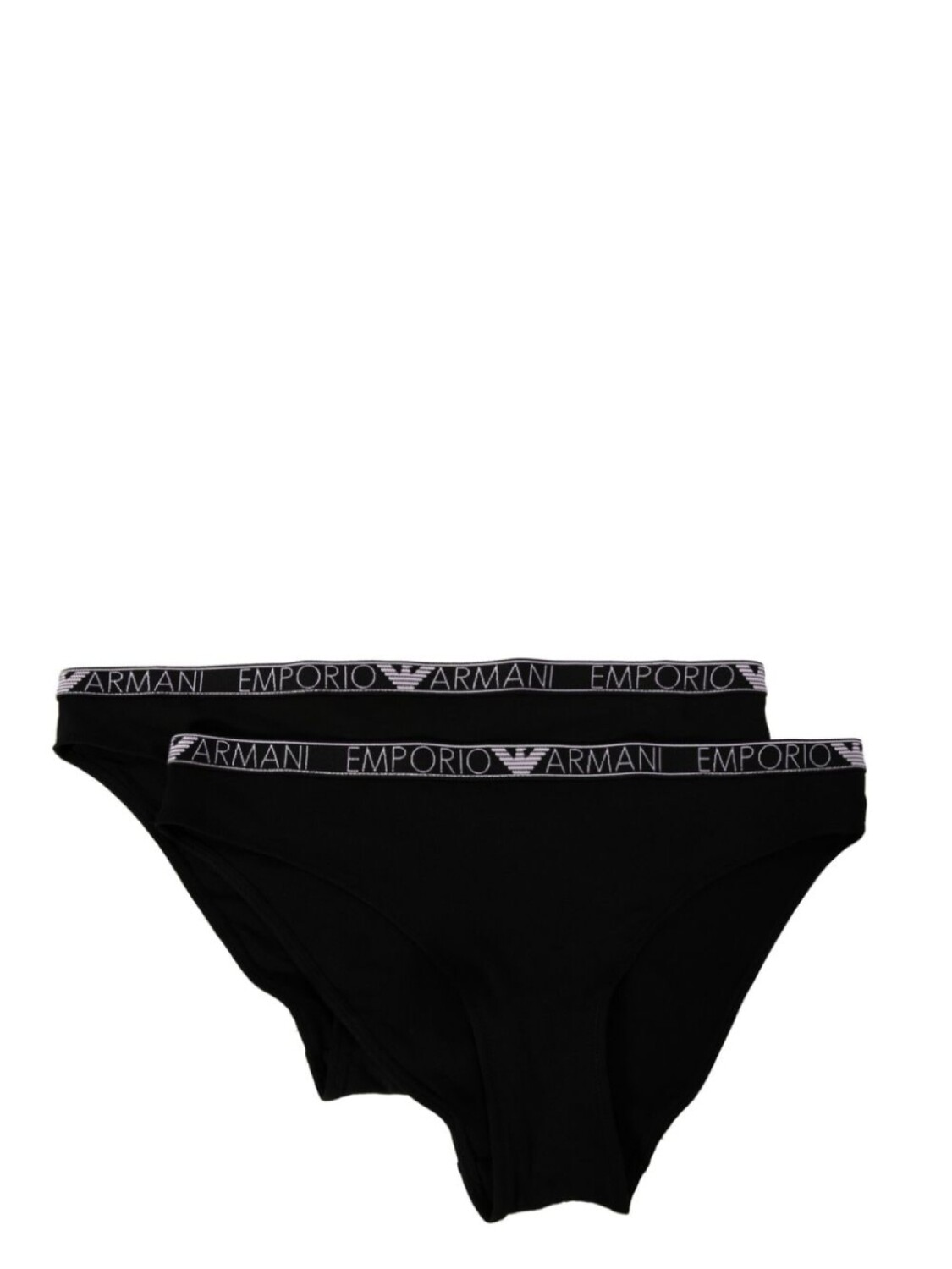 

Emporio Armani комплект из двух трусов-брифов с логотипом, черный