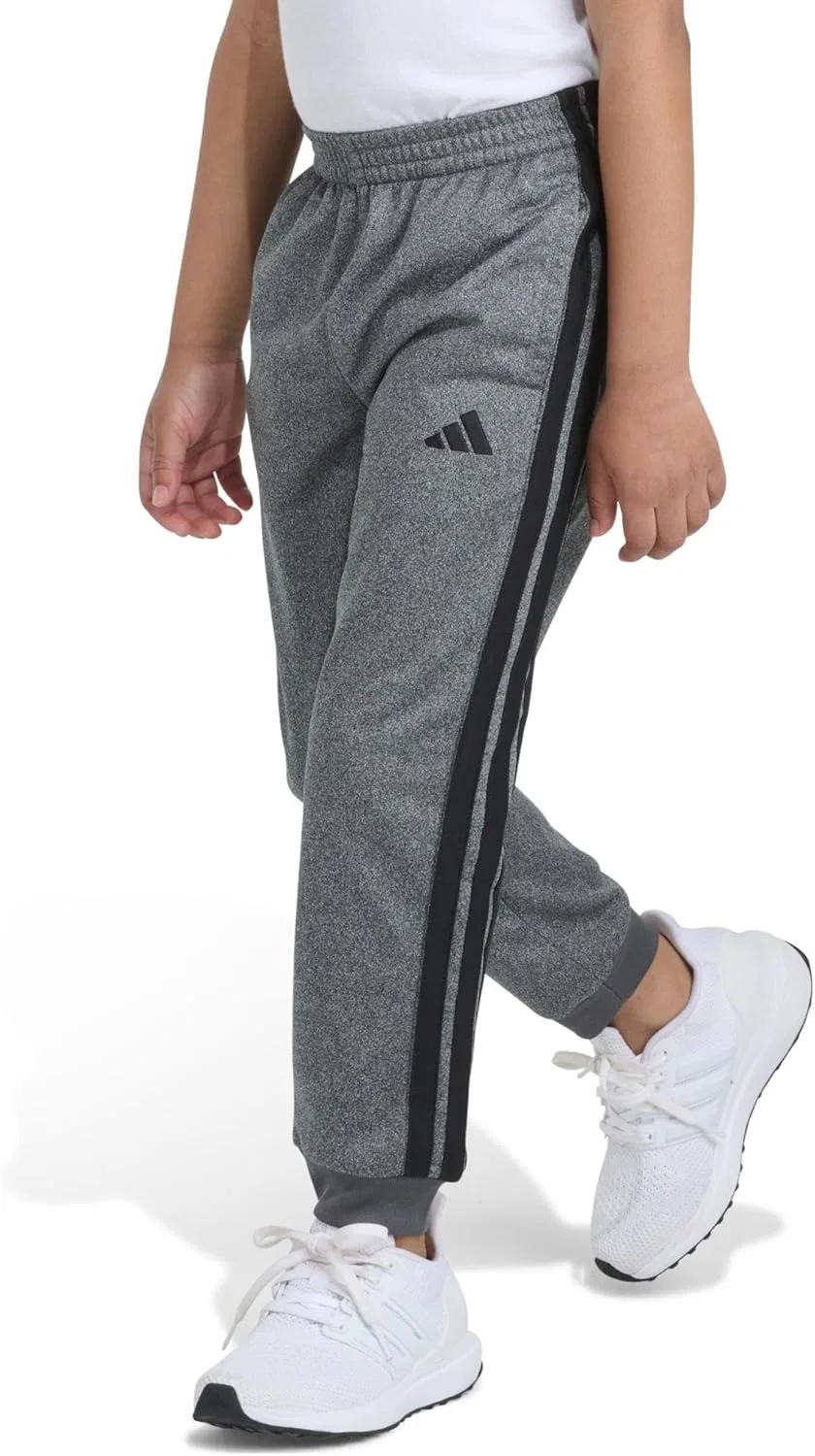 Детские спортивные брюки Adidas Tricot 3-Stripe Jogger, Dark Grey Heather — фото 3