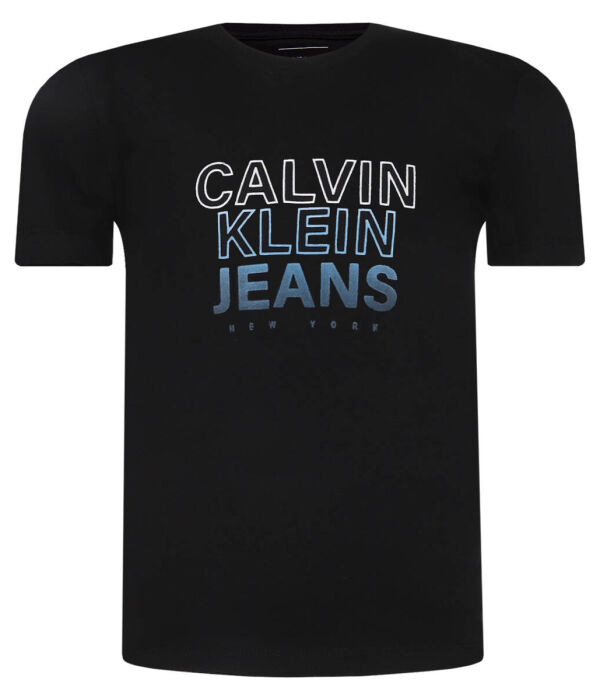 

Футболка Calvin Klein Jeans Regular Fit, черный / синий