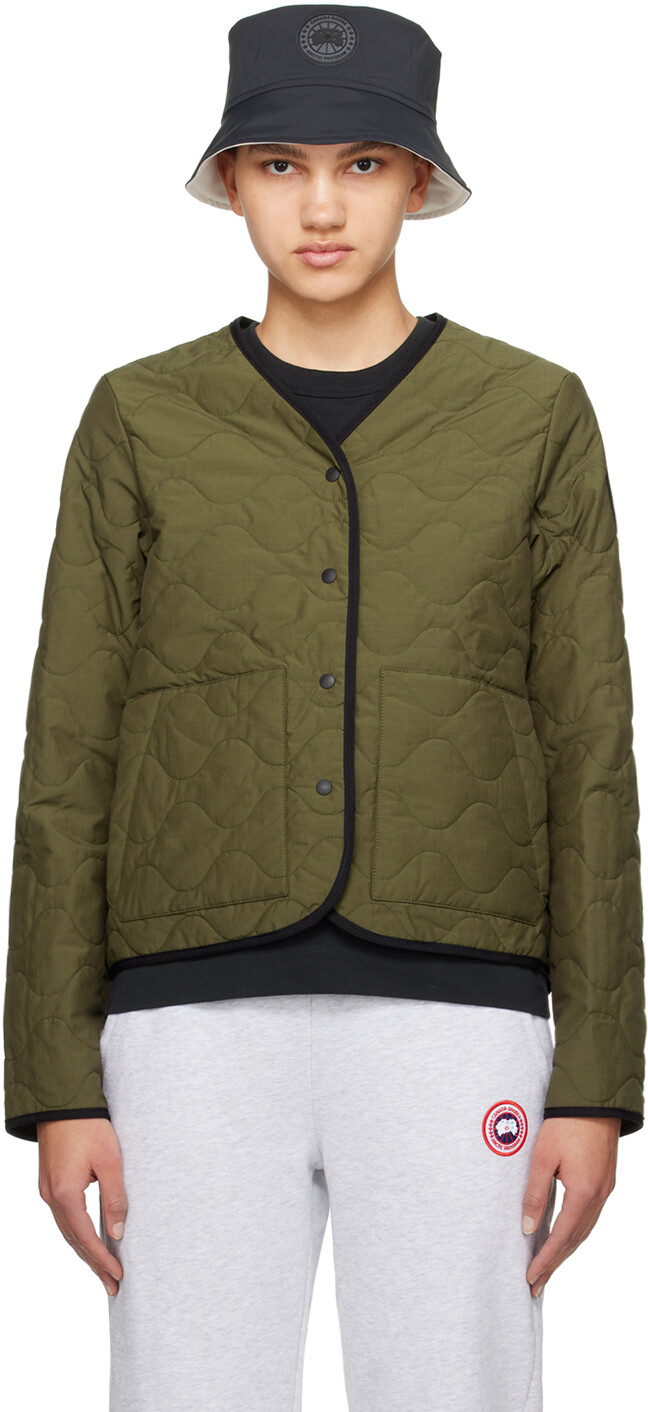 

Двусторонняя куртка с подкладкой цвета хаки Canada Goose